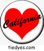 California Heart Pin-Back Button