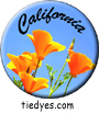California Poppies Pin-Back Button