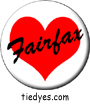 Fairfax Heart Button, Fairfax Heart Pin-Back Badge,  Fairfax Heart Pin