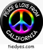 Peace, and Love from California Magnet