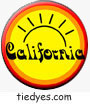 Retro California Sun Pin-Back Button
