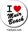 I Heart Muir Beach Button, I Heart Muir Beach Pin-Back Badge, I Heart Muir Beach Pin