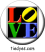 Retro Pop Art LOVE Political Button (Badge, Pin)