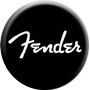 Fender Black Music Button Pin-Badge