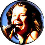 Janis Singing Blue Music Pin-Badge Magnet