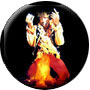 Jimi Burning Guitar Music Pin-Badge Magnet