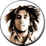 Bob Marley Dreads Music Button Pin-Badge