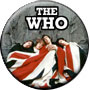 The Who Under the Unionjack Flag Music Pin-Badge Button