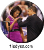 First Couple Fist-Bump Democratic Presidential Button