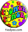 Flower Power Political Button (Badge, Pin)