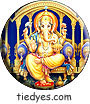 Ganesh Hindu God Spiritual Peace Button (Badge, Pin)