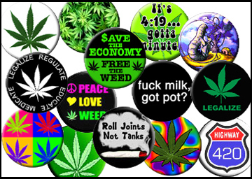 Marijuana Bulk Button Pack Assortment