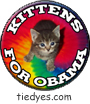 Kittens for Barack Obama  Democratic Political Pin-Back Magnet