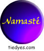 Namaste Purple Fade  Magnet (Badge, Pin)