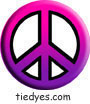 Pink Purple Fade Peace Political Button (Badge, Pin)