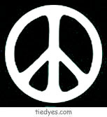 Black White Peace Sticker