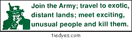 Join the Army Anti-War Political Bumper Sticker