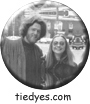 Hippie Clintons Hillary and Bill Clinton Liberal Democratic Political Button (Badge, Pin)