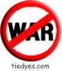 No War Slash Democratic Liberal Political Button (Badge, Pin)