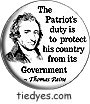 Patriot's Duty-Tom PaineRecovering Catholic Democratic Liberal Political Button (Badge, Pin)