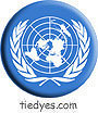  United Nations Flag Liberal Democratic Political Button (Badge, Pin)