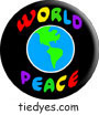 World Peace Pacifist Liberal Democratic Political Button (Badge, Pin)