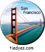 San Francisco Golden Gate California Tourist Button, Pin, Badge