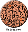 Haight Ashbury Brown Symbols San Francisco Tourist Button Pin, Badge