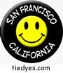 San Francisco Happy Face, Smiley Face California Tourist Button, Pin, Badge