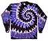 Tie Dyed Purple Spiral Long Sleeve T-Shirt