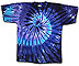 Tie Dyed Blue Spiral T-Shirt