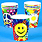 9 oz Groovy Tie Dye Paper Peace Smiley Face Cups
