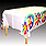 Tie Dyed Plastic Tablecloth Peace Tablecover